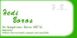 hedi boros business card